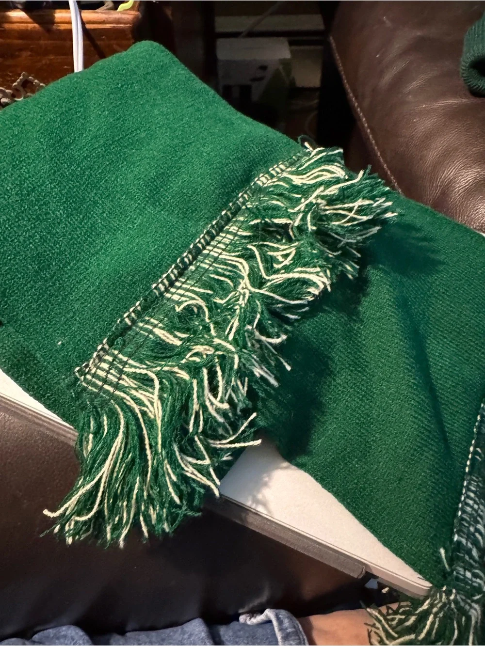 Jameson Green Knit Beanie and Scarf